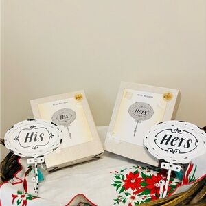 Cracker Barrel His Hers Metal Wall Hooks  Decor